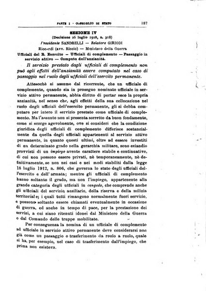 La giustizia amministrativa raccolta di decisioni e pareri del Consiglio di Stato, decisioni della Corte dei conti, sentenze della Cassazione di Roma, e decisioni delle Giunte provinciali amministrative