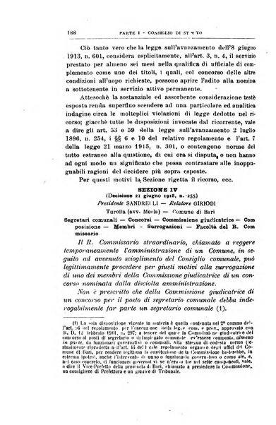 La giustizia amministrativa raccolta di decisioni e pareri del Consiglio di Stato, decisioni della Corte dei conti, sentenze della Cassazione di Roma, e decisioni delle Giunte provinciali amministrative