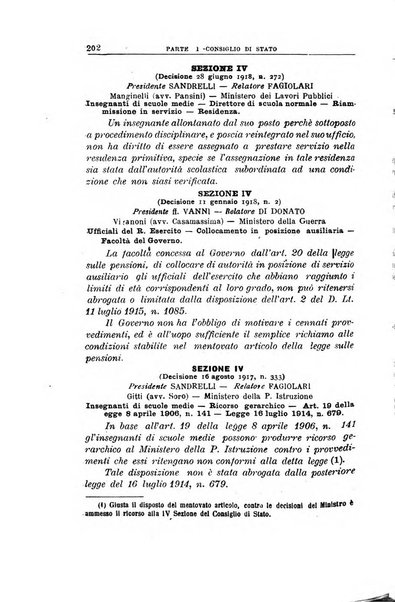 La giustizia amministrativa raccolta di decisioni e pareri del Consiglio di Stato, decisioni della Corte dei conti, sentenze della Cassazione di Roma, e decisioni delle Giunte provinciali amministrative