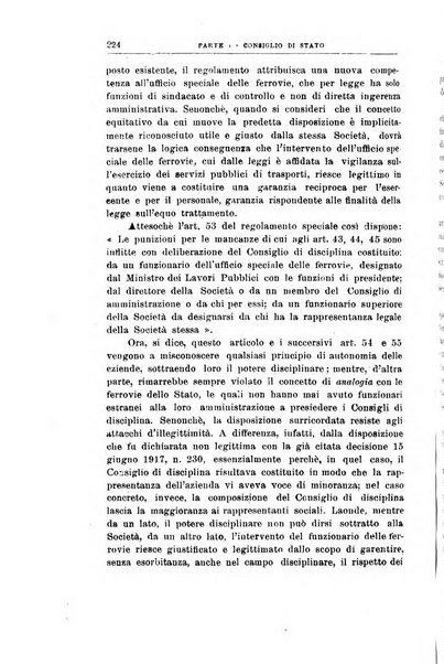 La giustizia amministrativa raccolta di decisioni e pareri del Consiglio di Stato, decisioni della Corte dei conti, sentenze della Cassazione di Roma, e decisioni delle Giunte provinciali amministrative