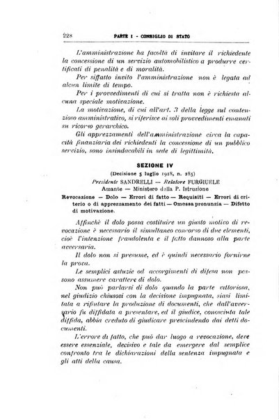 La giustizia amministrativa raccolta di decisioni e pareri del Consiglio di Stato, decisioni della Corte dei conti, sentenze della Cassazione di Roma, e decisioni delle Giunte provinciali amministrative