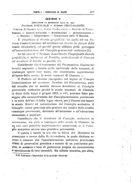 La giustizia amministrativa raccolta di decisioni e pareri del Consiglio di Stato, decisioni della Corte dei conti, sentenze della Cassazione di Roma, e decisioni delle Giunte provinciali amministrative