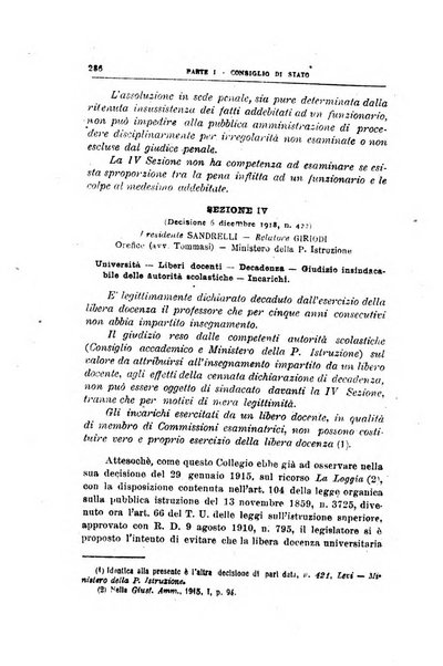 La giustizia amministrativa raccolta di decisioni e pareri del Consiglio di Stato, decisioni della Corte dei conti, sentenze della Cassazione di Roma, e decisioni delle Giunte provinciali amministrative