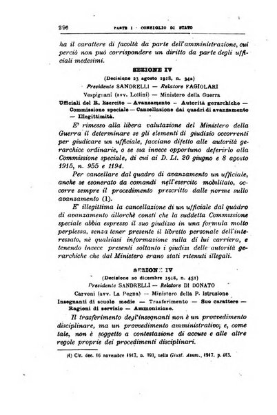 La giustizia amministrativa raccolta di decisioni e pareri del Consiglio di Stato, decisioni della Corte dei conti, sentenze della Cassazione di Roma, e decisioni delle Giunte provinciali amministrative