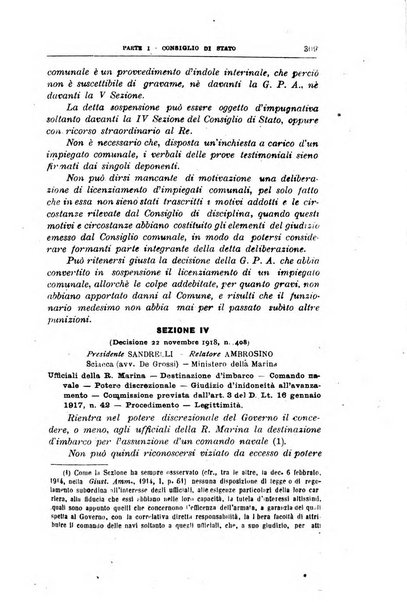 La giustizia amministrativa raccolta di decisioni e pareri del Consiglio di Stato, decisioni della Corte dei conti, sentenze della Cassazione di Roma, e decisioni delle Giunte provinciali amministrative