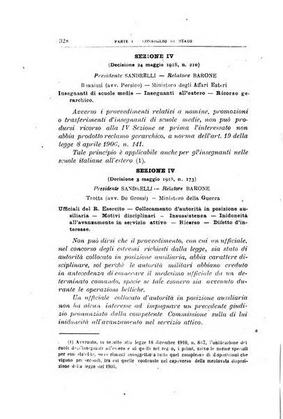 La giustizia amministrativa raccolta di decisioni e pareri del Consiglio di Stato, decisioni della Corte dei conti, sentenze della Cassazione di Roma, e decisioni delle Giunte provinciali amministrative