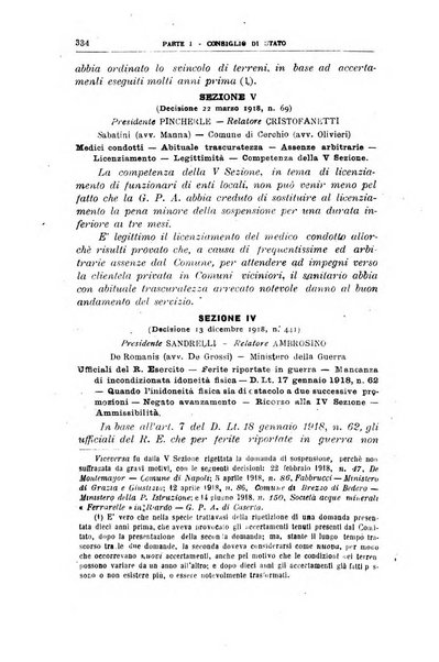 La giustizia amministrativa raccolta di decisioni e pareri del Consiglio di Stato, decisioni della Corte dei conti, sentenze della Cassazione di Roma, e decisioni delle Giunte provinciali amministrative