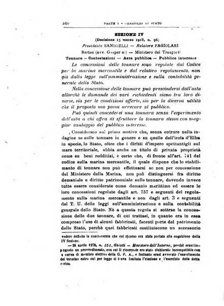 La giustizia amministrativa raccolta di decisioni e pareri del Consiglio di Stato, decisioni della Corte dei conti, sentenze della Cassazione di Roma, e decisioni delle Giunte provinciali amministrative