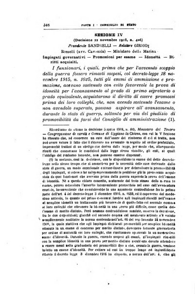 La giustizia amministrativa raccolta di decisioni e pareri del Consiglio di Stato, decisioni della Corte dei conti, sentenze della Cassazione di Roma, e decisioni delle Giunte provinciali amministrative