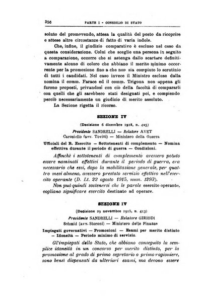 La giustizia amministrativa raccolta di decisioni e pareri del Consiglio di Stato, decisioni della Corte dei conti, sentenze della Cassazione di Roma, e decisioni delle Giunte provinciali amministrative