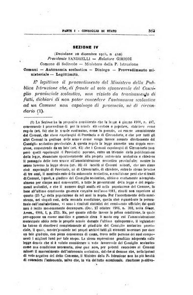 La giustizia amministrativa raccolta di decisioni e pareri del Consiglio di Stato, decisioni della Corte dei conti, sentenze della Cassazione di Roma, e decisioni delle Giunte provinciali amministrative