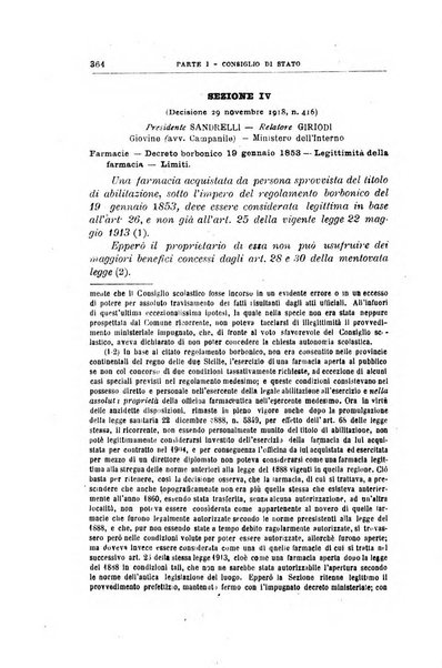 La giustizia amministrativa raccolta di decisioni e pareri del Consiglio di Stato, decisioni della Corte dei conti, sentenze della Cassazione di Roma, e decisioni delle Giunte provinciali amministrative