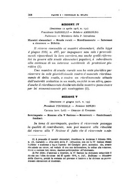 La giustizia amministrativa raccolta di decisioni e pareri del Consiglio di Stato, decisioni della Corte dei conti, sentenze della Cassazione di Roma, e decisioni delle Giunte provinciali amministrative