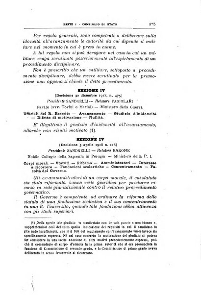 La giustizia amministrativa raccolta di decisioni e pareri del Consiglio di Stato, decisioni della Corte dei conti, sentenze della Cassazione di Roma, e decisioni delle Giunte provinciali amministrative