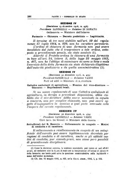 La giustizia amministrativa raccolta di decisioni e pareri del Consiglio di Stato, decisioni della Corte dei conti, sentenze della Cassazione di Roma, e decisioni delle Giunte provinciali amministrative