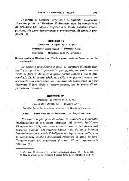 La giustizia amministrativa raccolta di decisioni e pareri del Consiglio di Stato, decisioni della Corte dei conti, sentenze della Cassazione di Roma, e decisioni delle Giunte provinciali amministrative