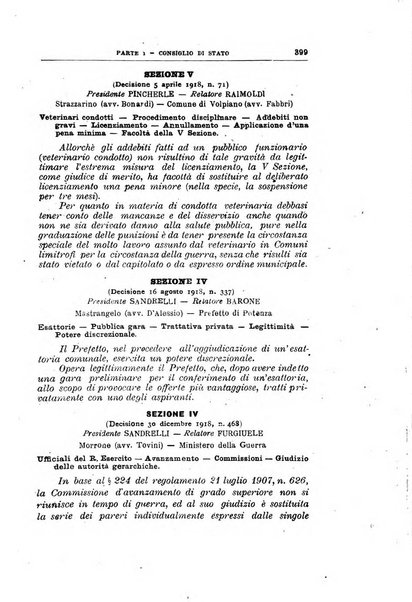 La giustizia amministrativa raccolta di decisioni e pareri del Consiglio di Stato, decisioni della Corte dei conti, sentenze della Cassazione di Roma, e decisioni delle Giunte provinciali amministrative