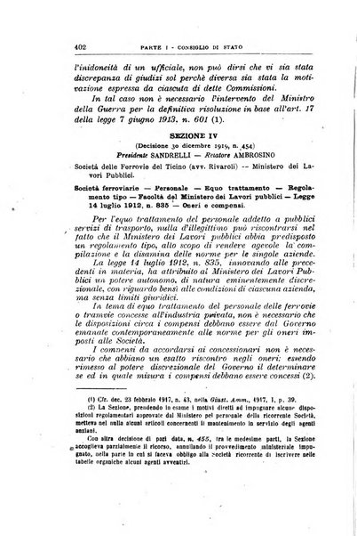 La giustizia amministrativa raccolta di decisioni e pareri del Consiglio di Stato, decisioni della Corte dei conti, sentenze della Cassazione di Roma, e decisioni delle Giunte provinciali amministrative