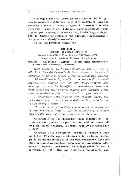 La giustizia amministrativa raccolta di decisioni e pareri del Consiglio di Stato, decisioni della Corte dei conti, sentenze della Cassazione di Roma, e decisioni delle Giunte provinciali amministrative