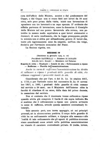 La giustizia amministrativa raccolta di decisioni e pareri del Consiglio di Stato, decisioni della Corte dei conti, sentenze della Cassazione di Roma, e decisioni delle Giunte provinciali amministrative