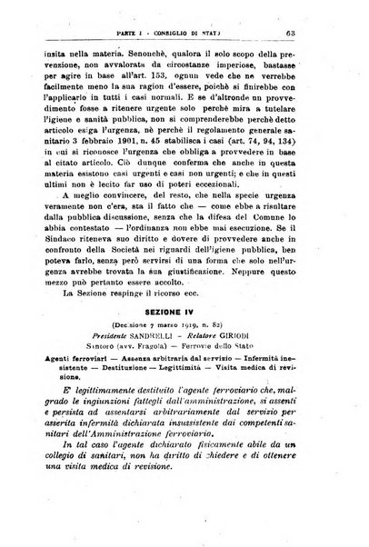 La giustizia amministrativa raccolta di decisioni e pareri del Consiglio di Stato, decisioni della Corte dei conti, sentenze della Cassazione di Roma, e decisioni delle Giunte provinciali amministrative