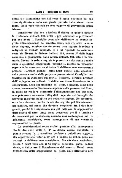 La giustizia amministrativa raccolta di decisioni e pareri del Consiglio di Stato, decisioni della Corte dei conti, sentenze della Cassazione di Roma, e decisioni delle Giunte provinciali amministrative