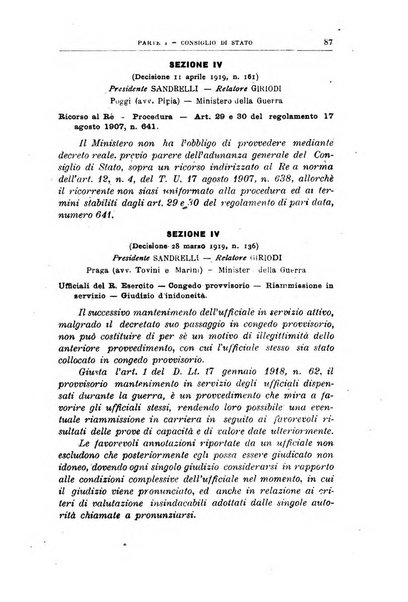 La giustizia amministrativa raccolta di decisioni e pareri del Consiglio di Stato, decisioni della Corte dei conti, sentenze della Cassazione di Roma, e decisioni delle Giunte provinciali amministrative