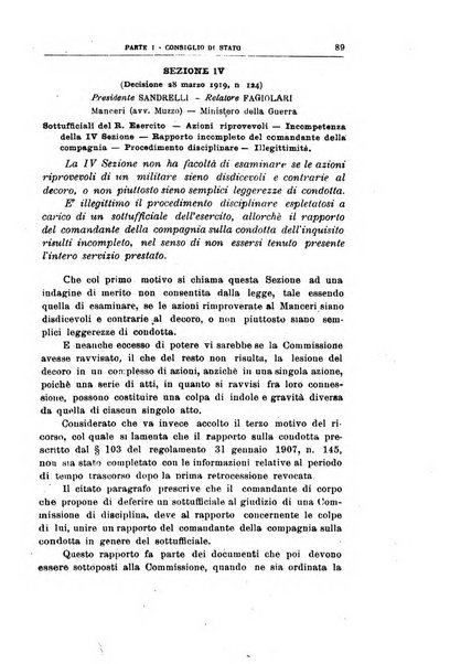 La giustizia amministrativa raccolta di decisioni e pareri del Consiglio di Stato, decisioni della Corte dei conti, sentenze della Cassazione di Roma, e decisioni delle Giunte provinciali amministrative