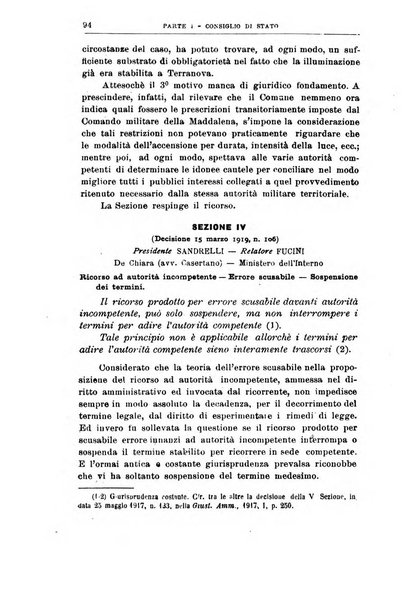 La giustizia amministrativa raccolta di decisioni e pareri del Consiglio di Stato, decisioni della Corte dei conti, sentenze della Cassazione di Roma, e decisioni delle Giunte provinciali amministrative