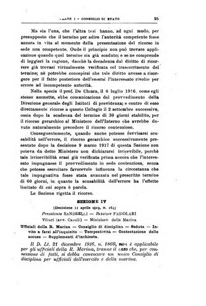 La giustizia amministrativa raccolta di decisioni e pareri del Consiglio di Stato, decisioni della Corte dei conti, sentenze della Cassazione di Roma, e decisioni delle Giunte provinciali amministrative