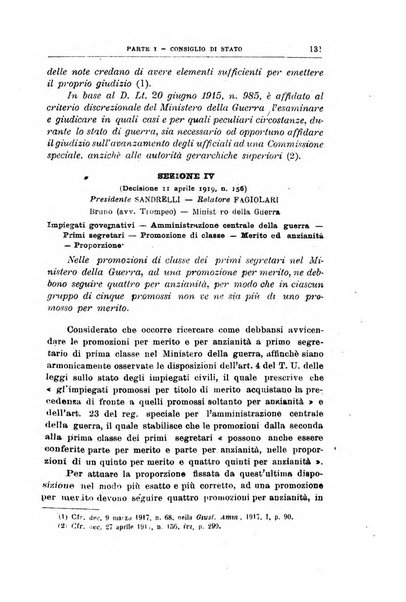 La giustizia amministrativa raccolta di decisioni e pareri del Consiglio di Stato, decisioni della Corte dei conti, sentenze della Cassazione di Roma, e decisioni delle Giunte provinciali amministrative