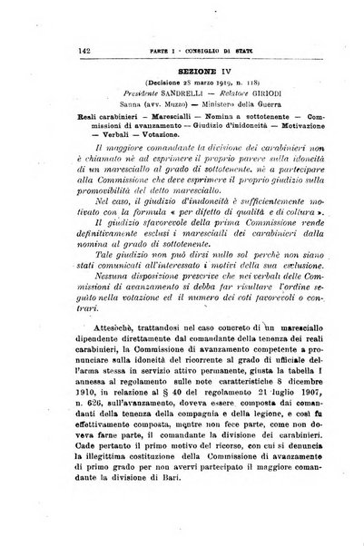 La giustizia amministrativa raccolta di decisioni e pareri del Consiglio di Stato, decisioni della Corte dei conti, sentenze della Cassazione di Roma, e decisioni delle Giunte provinciali amministrative