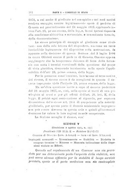 La giustizia amministrativa raccolta di decisioni e pareri del Consiglio di Stato, decisioni della Corte dei conti, sentenze della Cassazione di Roma, e decisioni delle Giunte provinciali amministrative