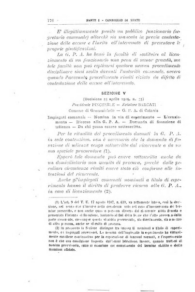 La giustizia amministrativa raccolta di decisioni e pareri del Consiglio di Stato, decisioni della Corte dei conti, sentenze della Cassazione di Roma, e decisioni delle Giunte provinciali amministrative