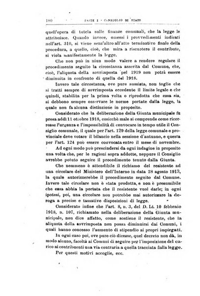 La giustizia amministrativa raccolta di decisioni e pareri del Consiglio di Stato, decisioni della Corte dei conti, sentenze della Cassazione di Roma, e decisioni delle Giunte provinciali amministrative