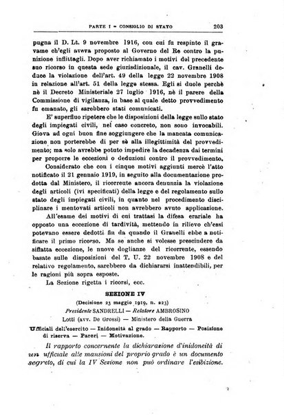 La giustizia amministrativa raccolta di decisioni e pareri del Consiglio di Stato, decisioni della Corte dei conti, sentenze della Cassazione di Roma, e decisioni delle Giunte provinciali amministrative