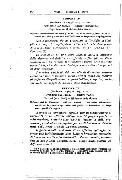 La giustizia amministrativa raccolta di decisioni e pareri del Consiglio di Stato, decisioni della Corte dei conti, sentenze della Cassazione di Roma, e decisioni delle Giunte provinciali amministrative