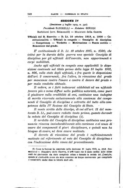 La giustizia amministrativa raccolta di decisioni e pareri del Consiglio di Stato, decisioni della Corte dei conti, sentenze della Cassazione di Roma, e decisioni delle Giunte provinciali amministrative