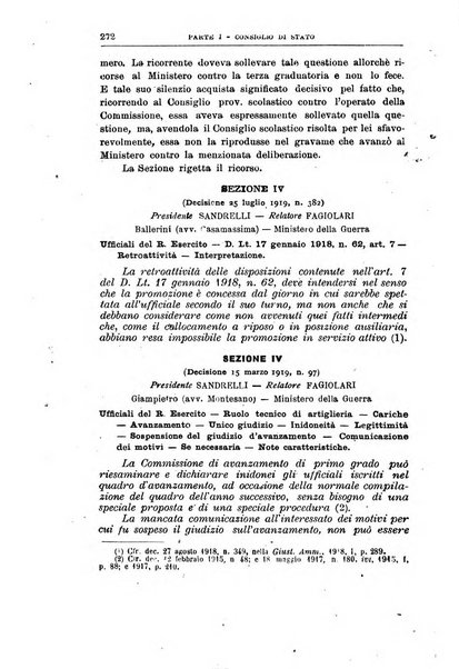 La giustizia amministrativa raccolta di decisioni e pareri del Consiglio di Stato, decisioni della Corte dei conti, sentenze della Cassazione di Roma, e decisioni delle Giunte provinciali amministrative