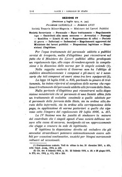 La giustizia amministrativa raccolta di decisioni e pareri del Consiglio di Stato, decisioni della Corte dei conti, sentenze della Cassazione di Roma, e decisioni delle Giunte provinciali amministrative