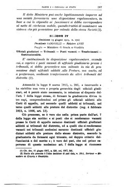 La giustizia amministrativa raccolta di decisioni e pareri del Consiglio di Stato, decisioni della Corte dei conti, sentenze della Cassazione di Roma, e decisioni delle Giunte provinciali amministrative