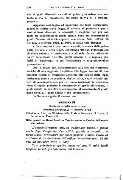 La giustizia amministrativa raccolta di decisioni e pareri del Consiglio di Stato, decisioni della Corte dei conti, sentenze della Cassazione di Roma, e decisioni delle Giunte provinciali amministrative