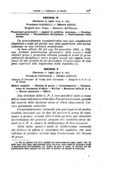 La giustizia amministrativa raccolta di decisioni e pareri del Consiglio di Stato, decisioni della Corte dei conti, sentenze della Cassazione di Roma, e decisioni delle Giunte provinciali amministrative