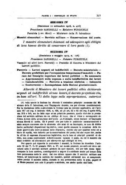 La giustizia amministrativa raccolta di decisioni e pareri del Consiglio di Stato, decisioni della Corte dei conti, sentenze della Cassazione di Roma, e decisioni delle Giunte provinciali amministrative