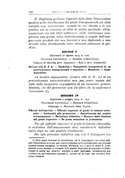 La giustizia amministrativa raccolta di decisioni e pareri del Consiglio di Stato, decisioni della Corte dei conti, sentenze della Cassazione di Roma, e decisioni delle Giunte provinciali amministrative