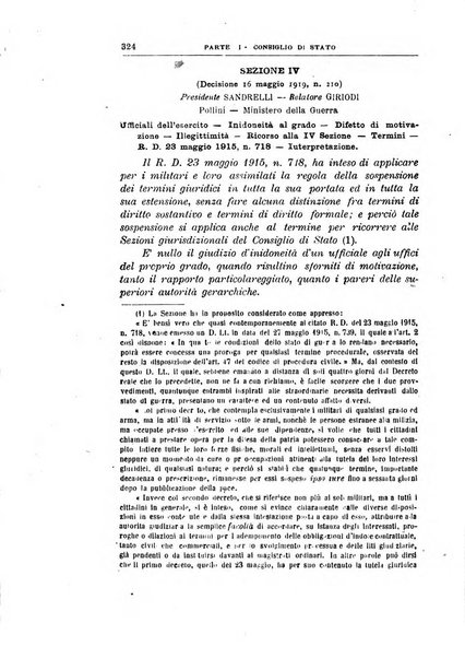 La giustizia amministrativa raccolta di decisioni e pareri del Consiglio di Stato, decisioni della Corte dei conti, sentenze della Cassazione di Roma, e decisioni delle Giunte provinciali amministrative