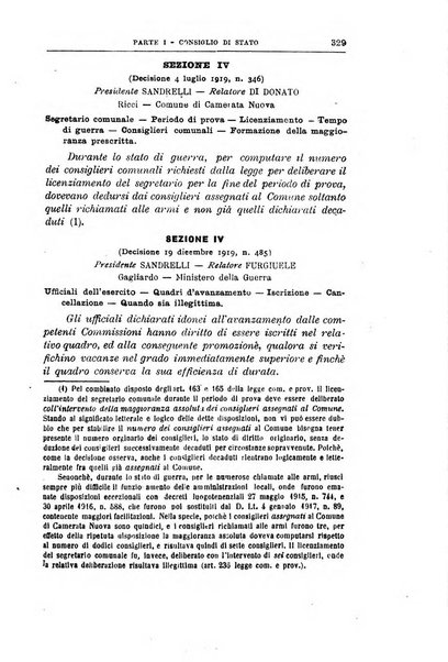 La giustizia amministrativa raccolta di decisioni e pareri del Consiglio di Stato, decisioni della Corte dei conti, sentenze della Cassazione di Roma, e decisioni delle Giunte provinciali amministrative