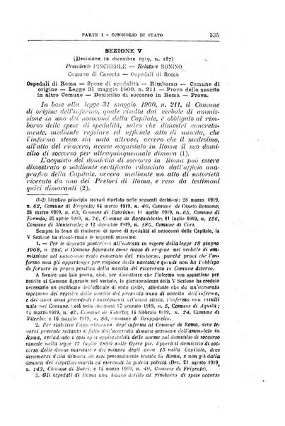 La giustizia amministrativa raccolta di decisioni e pareri del Consiglio di Stato, decisioni della Corte dei conti, sentenze della Cassazione di Roma, e decisioni delle Giunte provinciali amministrative