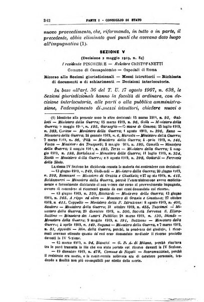 La giustizia amministrativa raccolta di decisioni e pareri del Consiglio di Stato, decisioni della Corte dei conti, sentenze della Cassazione di Roma, e decisioni delle Giunte provinciali amministrative