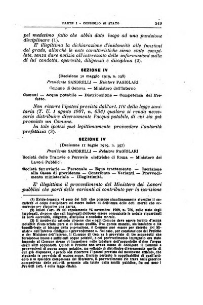 La giustizia amministrativa raccolta di decisioni e pareri del Consiglio di Stato, decisioni della Corte dei conti, sentenze della Cassazione di Roma, e decisioni delle Giunte provinciali amministrative